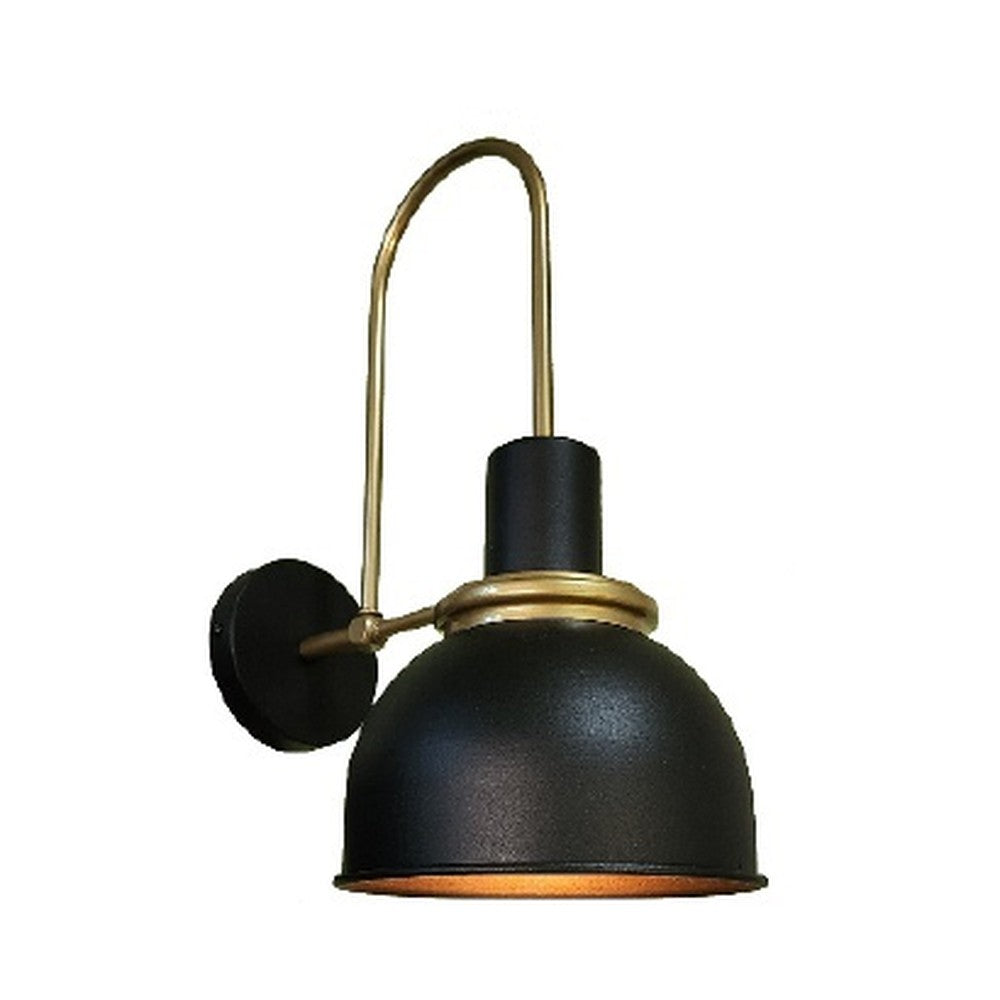Arched Brass Dome Wall Light