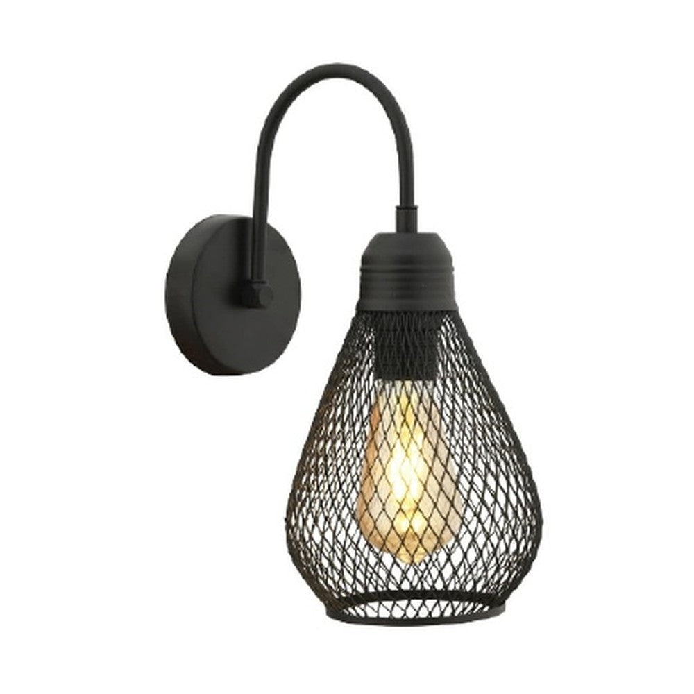 Wire Cage Teardrop Wall Light