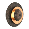 Concrete & Copper Leaf Round Wall Light Ø22 cm