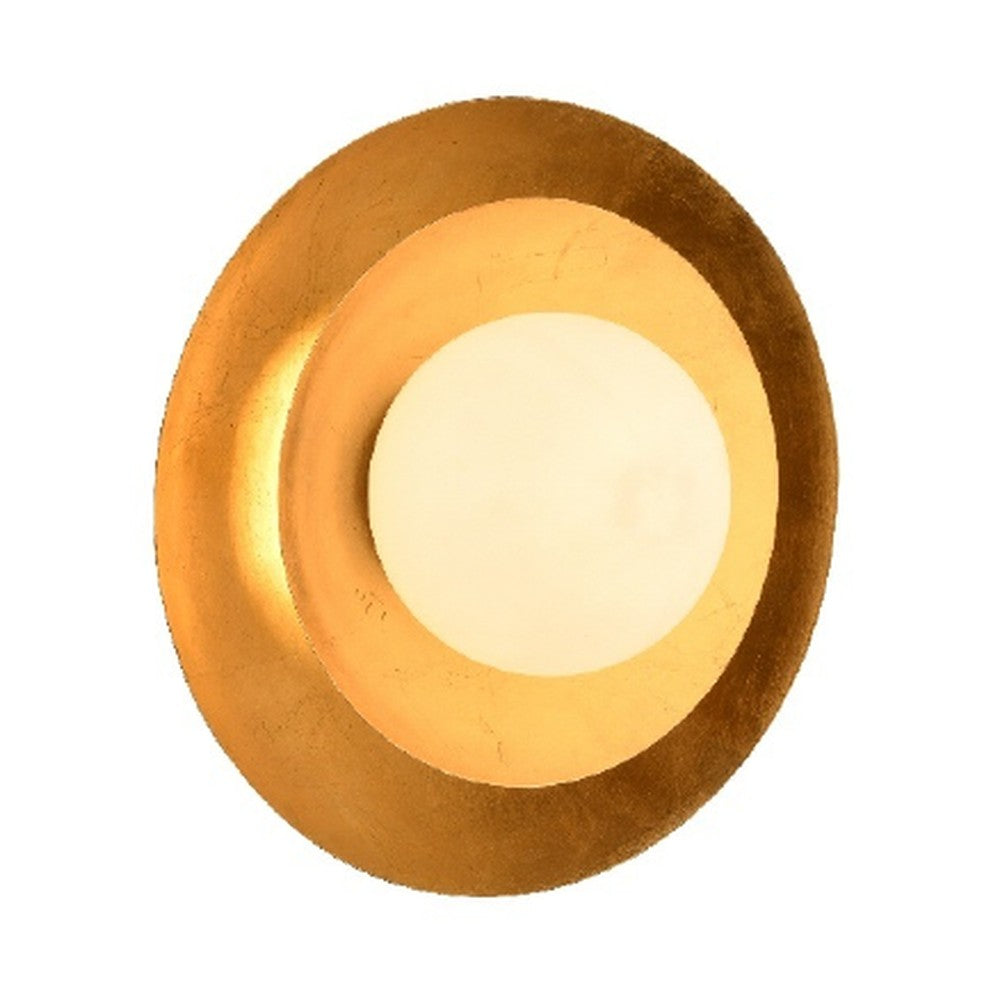 Gold Leaf Halo Wall Light