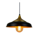Brass Top Saucer Pendant Light