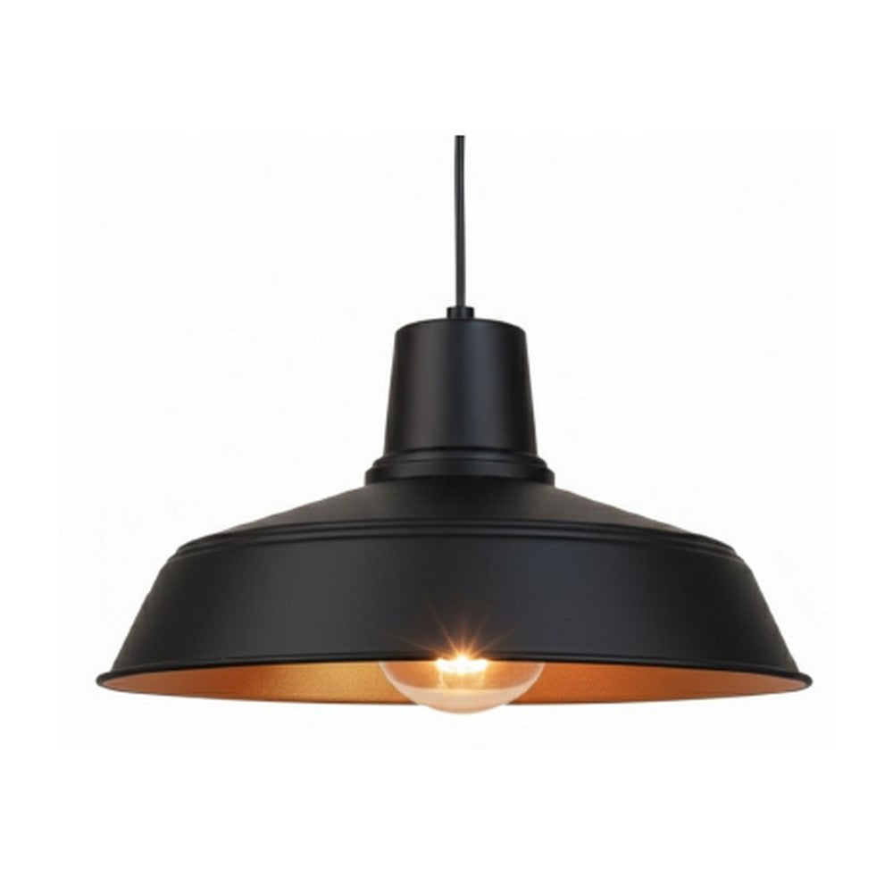 Warehouse Barn Pendant Light Black