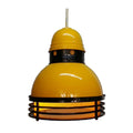 Large Yellow Cage Factory Pendant Light