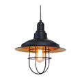 Brimmed Cage Pendant Light