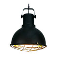 Industrial Bracket Cage Pendant Light