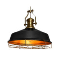 Brass Yoke Cage Pendant Light