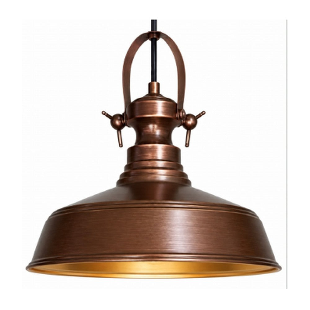 Yoke Barn Pendant Light Copper Patina