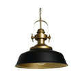 Brass Yoke Barn Pendant Light Black