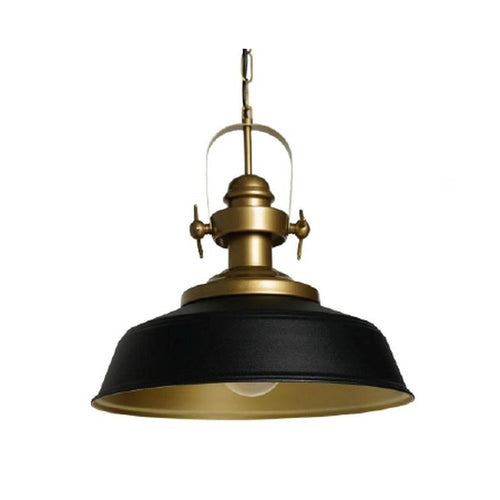 Brass Yoke Barn Pendant Light Black