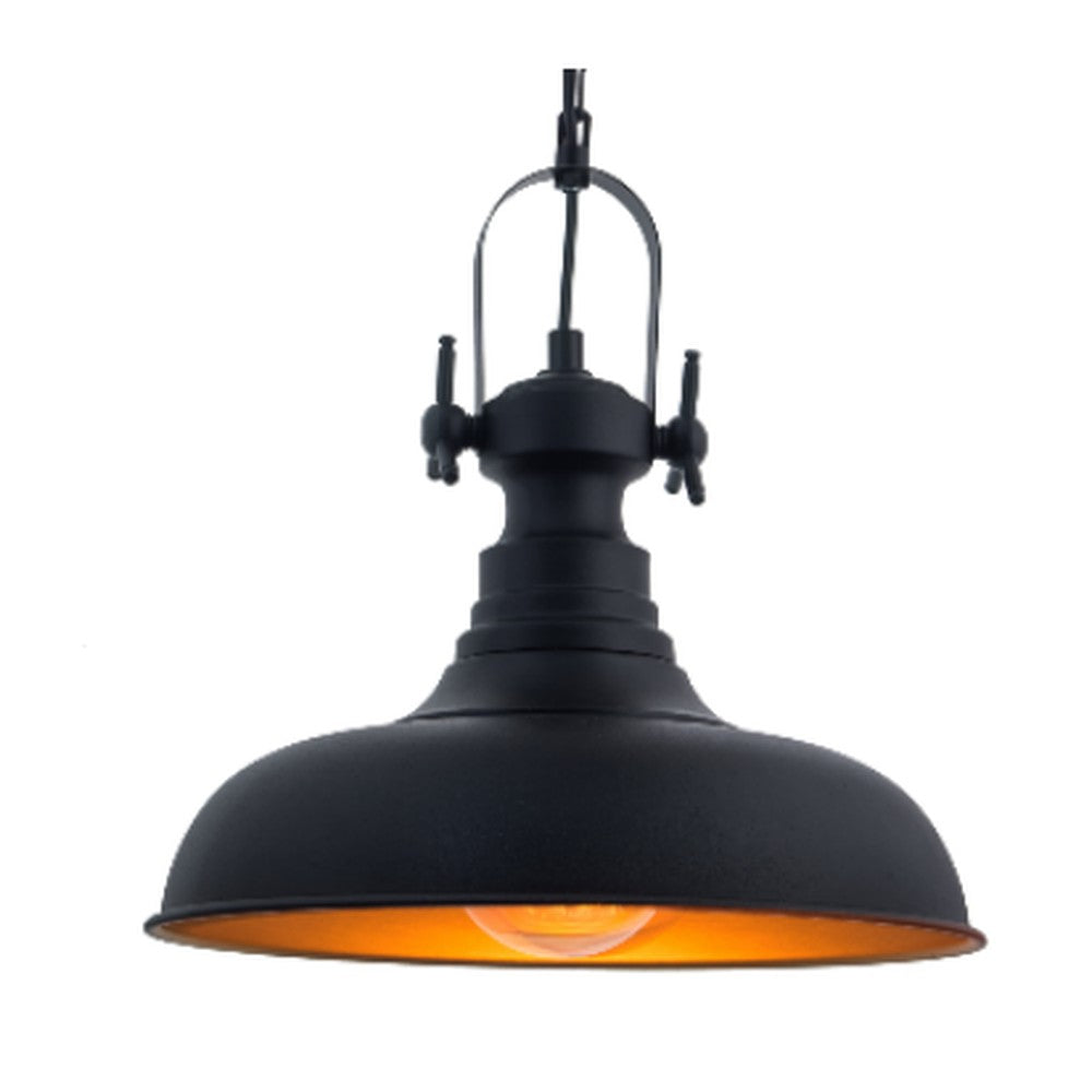 Industrial Yoke Bell Pendant Light