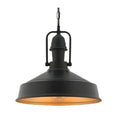 Grand Yoke Barn Pendant Light Black