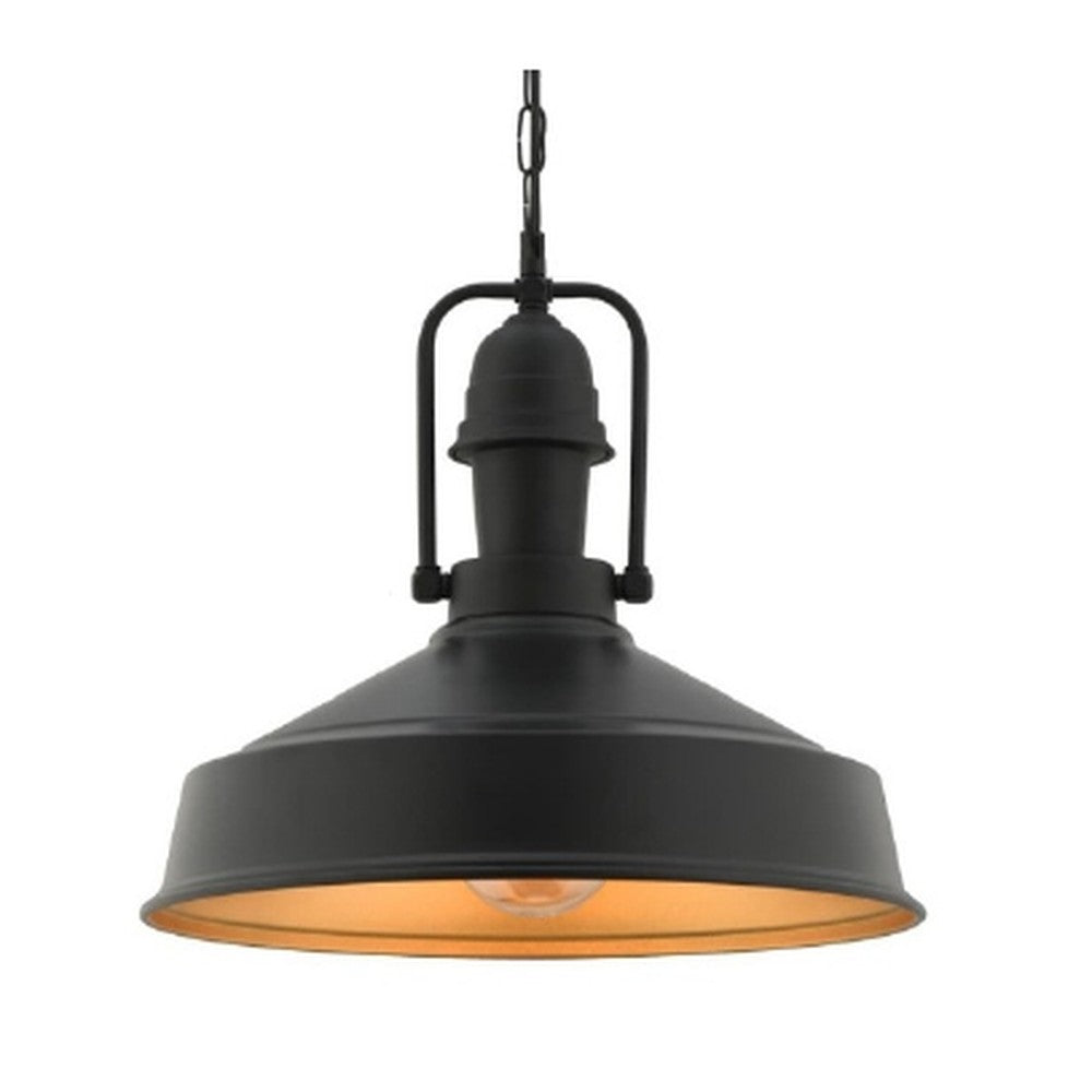 Grand Yoke Barn Pendant Light Black