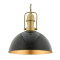 Brass Yoke Dome Pendant Light
