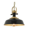 Brass Yoke Saucer Pendant Light