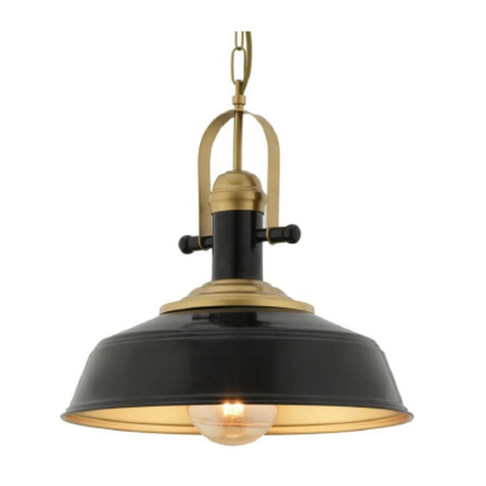 Brass Yoke Saucer Pendant Light