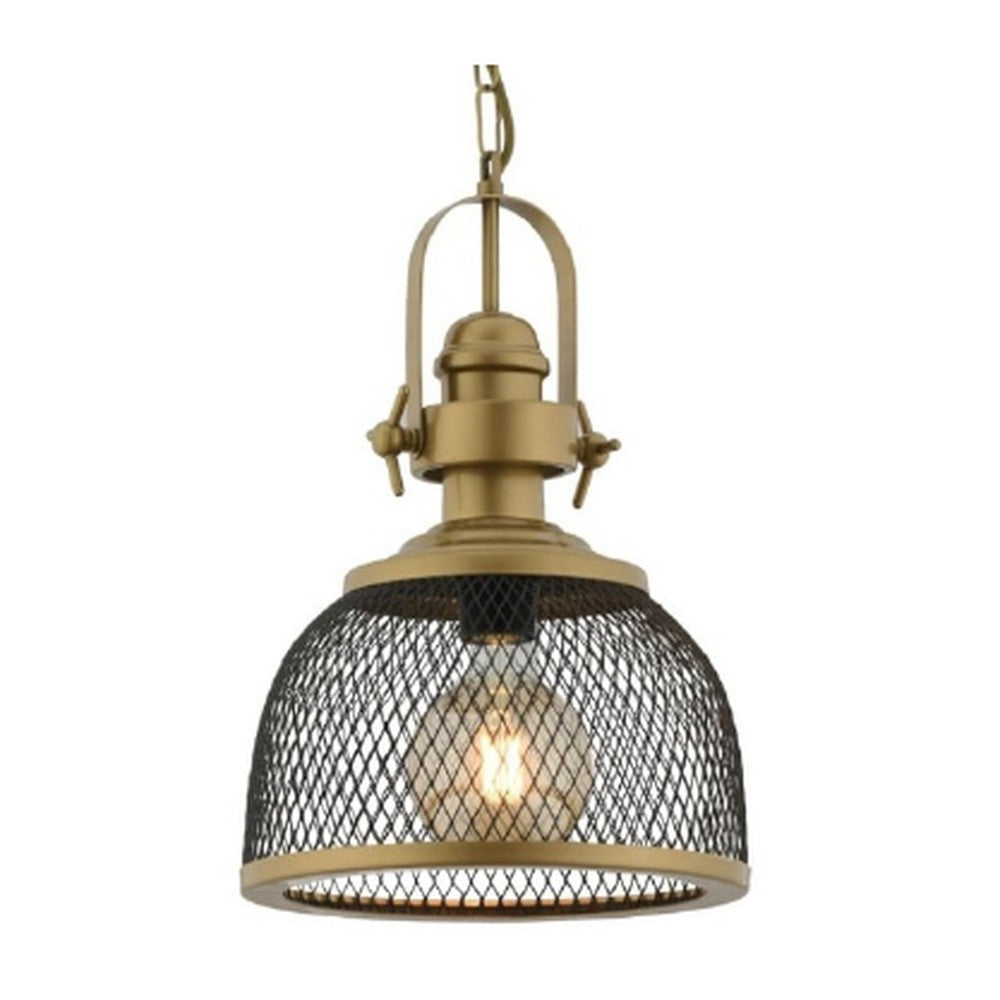Mesh Dome Industrial Yoke Pendant Light